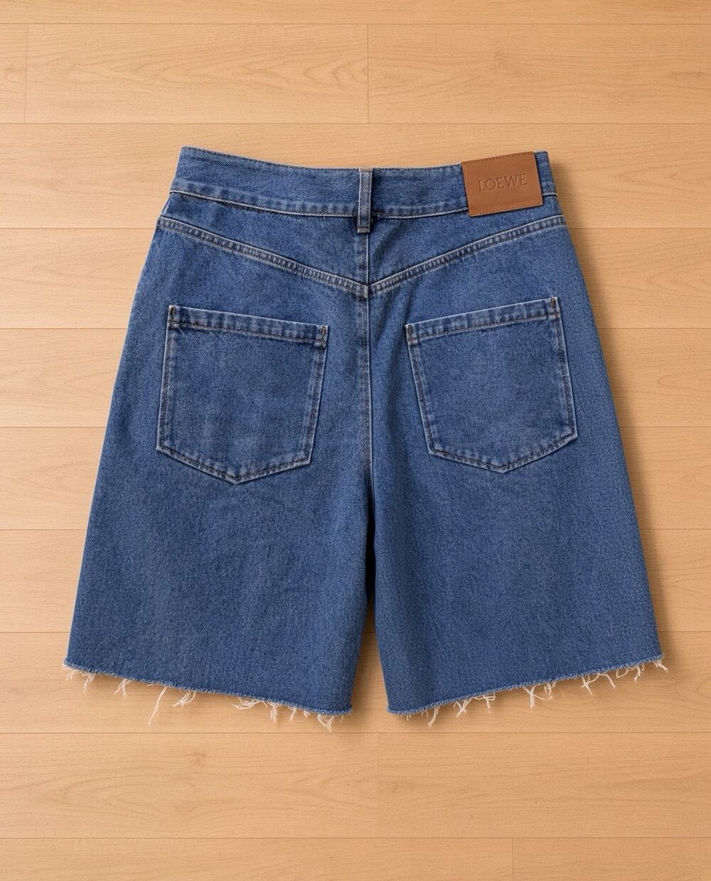 Loewe Anagram Denim Shorts